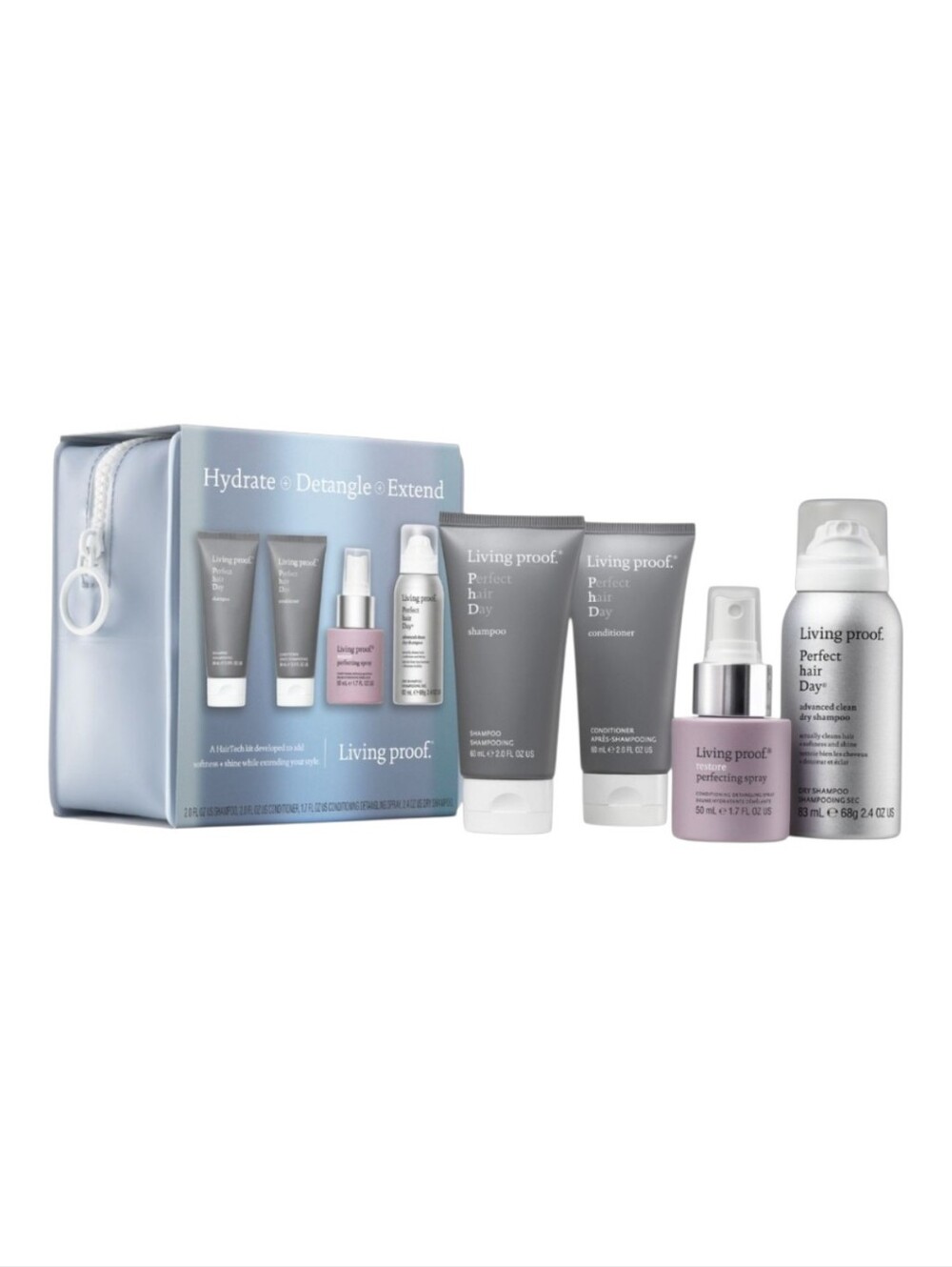 Living Proof Hydrate, Detangle + Extend Kit